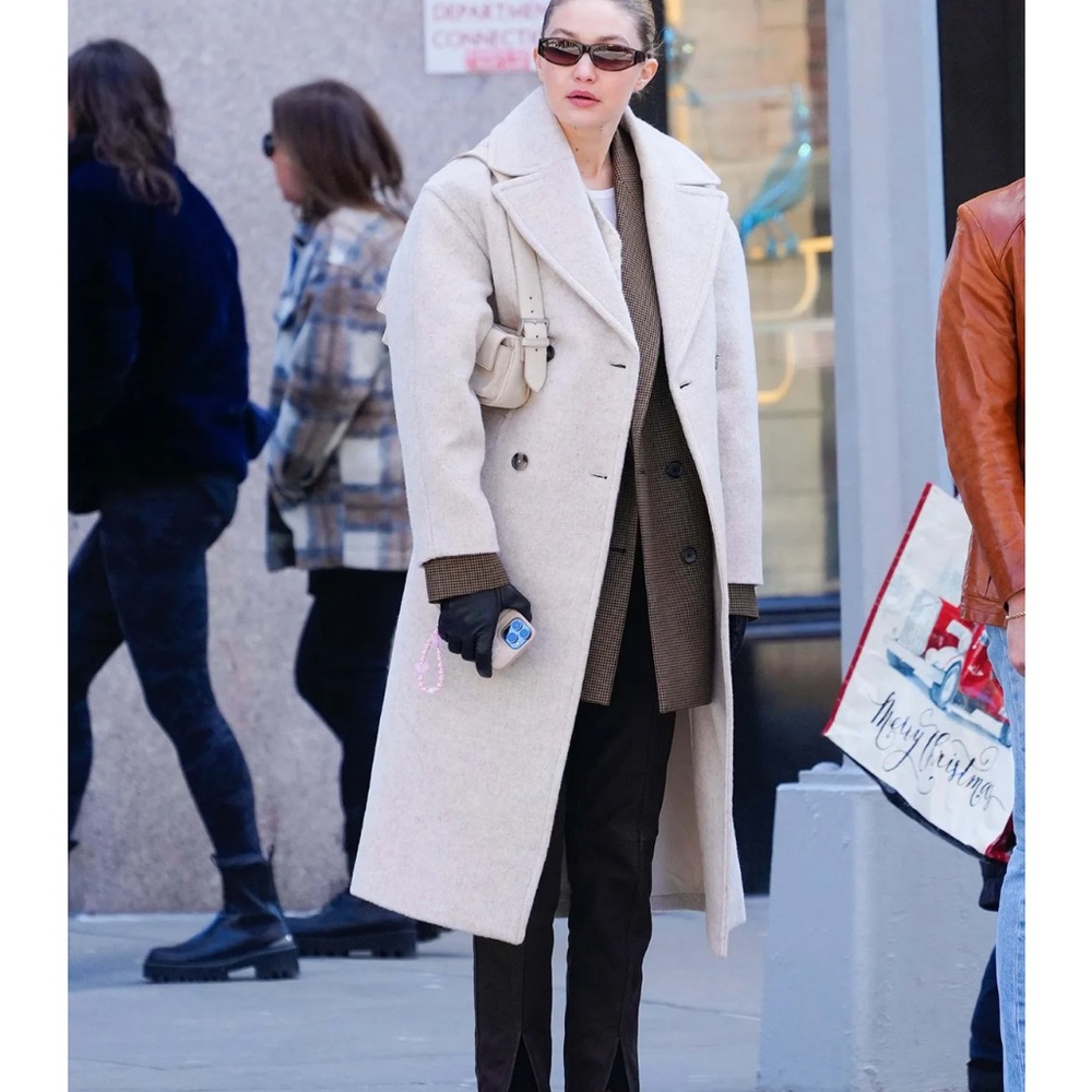 Mango Long Wool Blend Coat